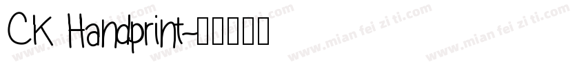 CK Handprint字体转换